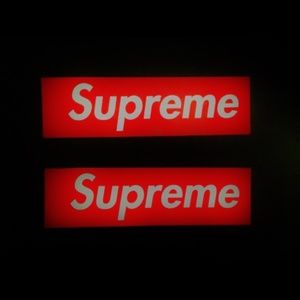 AUTHENTIC Supreme stickers (pack of two)